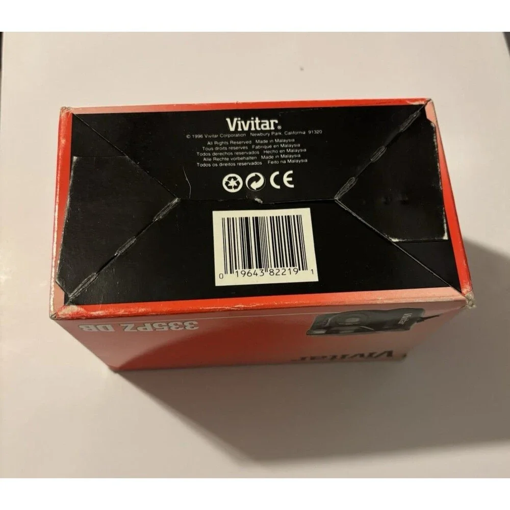Vivitar 35mm Film Camera 335PZ DB with Box, Instructions 1996 VTG Tested Works